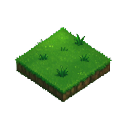 Grünes Gras — 256×256 Pixel-Art-Sprite