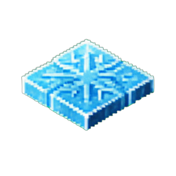 Ladrilho de Gelo Congelado — sprite pixel art 256×256