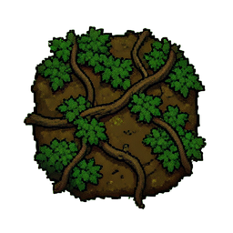 常春藤地面 (16-Bit) — 256×256 像素游戏素材