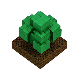 Ivy Ground (Voxel) - 256x256 pixel art sprite