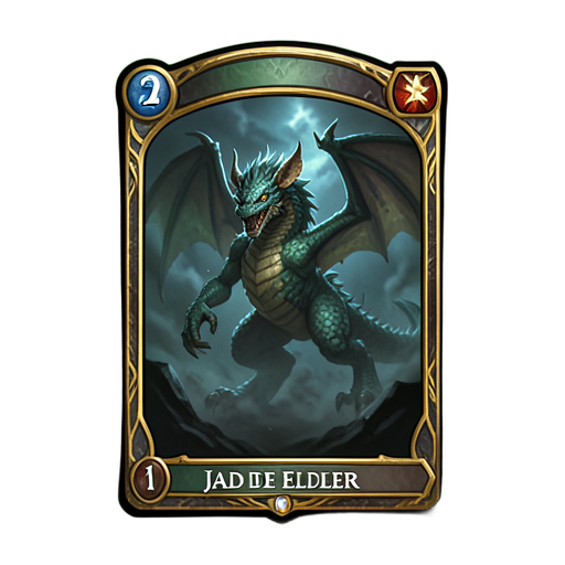 Jade Dragon Elder — 512×512 pixel art sprite