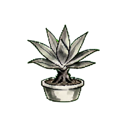 翡翠の小さな植物 — 256×256 ピクセルアートスプライト