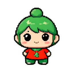 翡翠如意 — 256×256 ピクセルアートスプライト
