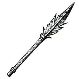 Javelin (1-Bit) - 256x256 pixel art sprite