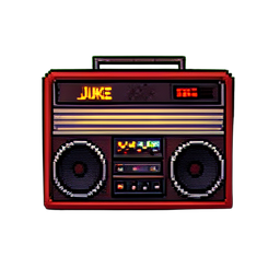 レコードプレーヤー — 256×256 ピクセルアートスプライト