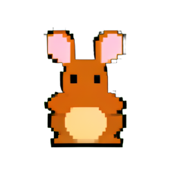Kangaroo — 256×256 pixel art sprite