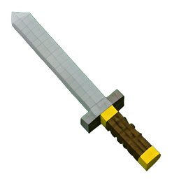 Katana (Voxel) - 256x256 pixel art sprite