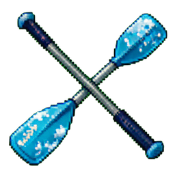 皮划双桨 — 256×256 像素游戏素材