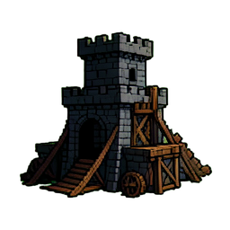 Innere Festungsturm — 256×256 Pixel-Art-Sprite