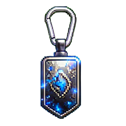 Schlüsselanhänger Karabiner — 256×256 Pixel-Art-Sprite