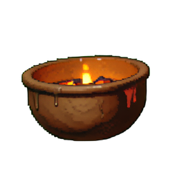 Cordierit-Regal — 256×256 Pixel-Art-Sprite