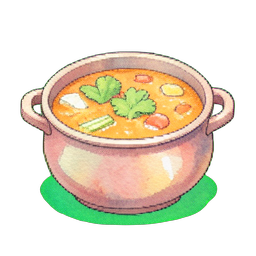 韩式辣炒泡菜锅 — 256×256 像素游戏素材