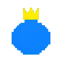 King Slime (Low-Res) - 256x256 pixel art sprite