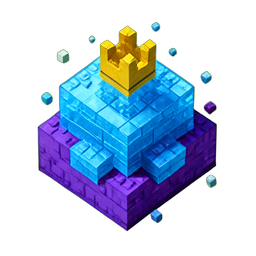 Rei Slime (Voxel) — sprite pixel art 256×256