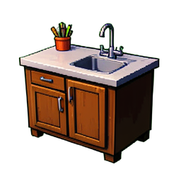 Kitchen Counter - 256x256 pixel art sprite