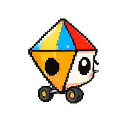 伝統的な凧 — 256×256 ピクセルアートスプライト