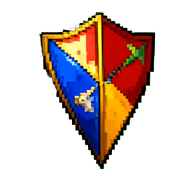 Kite Shield — 256×256 pixel art sprite