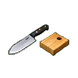 Jeu de blocs de couteaux — sprite pixel art 256×256