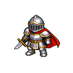 Knight Girl (16-Bit) - 256x256 pixel art sprite