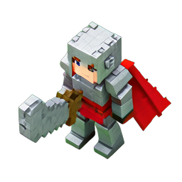 ナイト・ガール (Voxel) — 256×256 ピクセルアートスプライト