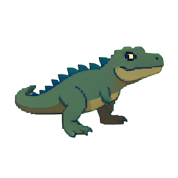 Komodo Dragon — 256×256 pixel art sprite