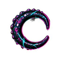Tentáculo Kraken (Cyberpunk) — sprite pixel art 256×256