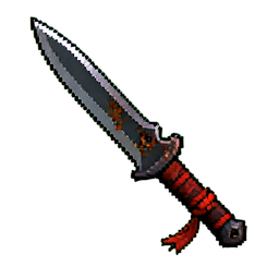 Kunai (16-Bit) - 256x256 pixel art sprite