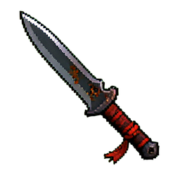 Kunai (16-Bit) — 256×256 Pixel-Art-Sprite