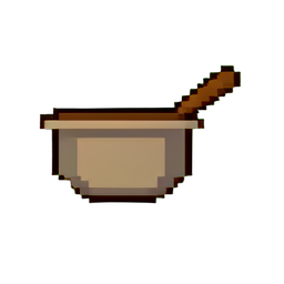 Suppenschaufel — 256×256 Pixel-Art-Sprite