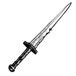 Lance Knight (1-Bit) — 256×256 Pixel-Art-Sprite