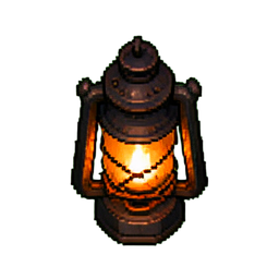 Laterne (16-Bit) — 256×256 Pixel-Art-Sprite