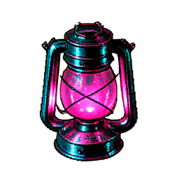 Lantern (Cyberpunk) - 256x256 pixel art sprite