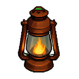 Lantern Hanging (16-Bit) - 256x256 pixel art sprite