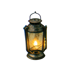 Lantern Hanging (Atmospheric) - 256x256 pixel art sprite