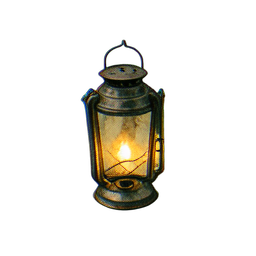 Luminária Pendurada (Atmosférica) — sprite pixel art 256×256