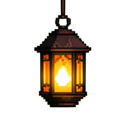 Lantern Hanging - 256x256 pixel art sprite
