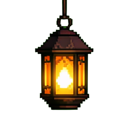 Lantern Hanging — 256×256 pixel art sprite