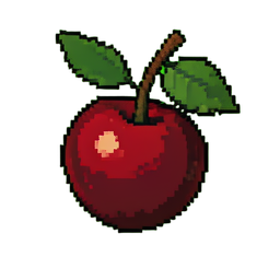 Baga de arbusto grande — sprite pixel art 256×256