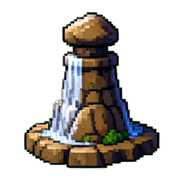 Großer Geysir — 256×256 Pixel-Art-Sprite