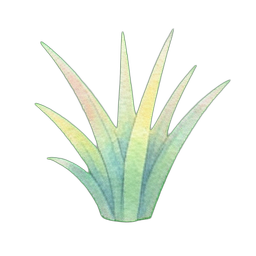 Großer Grasbusch — 256×256 Pixel-Art-Sprite