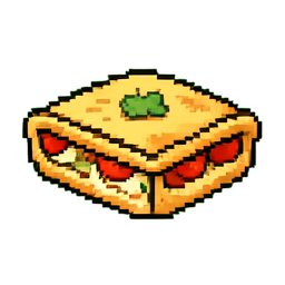Tranche de Lasagne — sprite pixel art 256×256