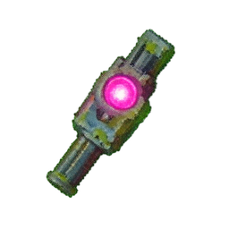 Pistola a laser (Atmosférica) — sprite pixel art 256×256
