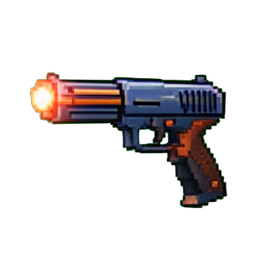 Laser Gun - 256x256 pixel art sprite