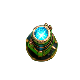 Laser Turret (HD-2D) — 256×256 pixel art sprite