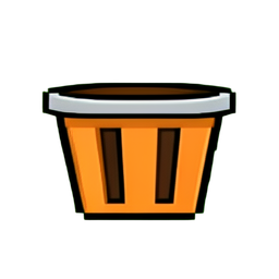 Cesta de ropa — sprite pixel art 256×256
