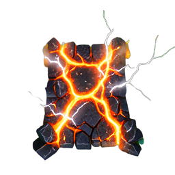 Ponte de Lava (VFX) — sprite pixel art 256×256