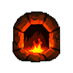 Lava Chamber - 256x256 pixel art sprite