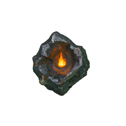 Lava Cooled (Atmospheric) - 256x256 pixel art sprite
