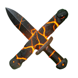 Lava Cooled (HD-2D) - 256x256 pixel art sprite