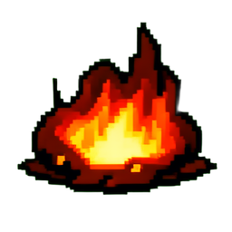 Lava Cooled - 256x256 pixel art sprite